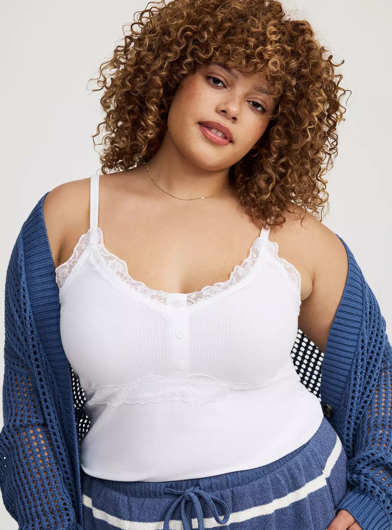 Ribbed Lace Trim Cami | Torrid (US & Canada)