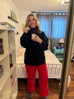 This mock neck from Old navy is absolutely amazing I refuse to take it off.  The track pant sweats are super comfortable as well. This is my go to dog walking outfit.  

 #LTKcanada #LTKwinter #LTKmidsize