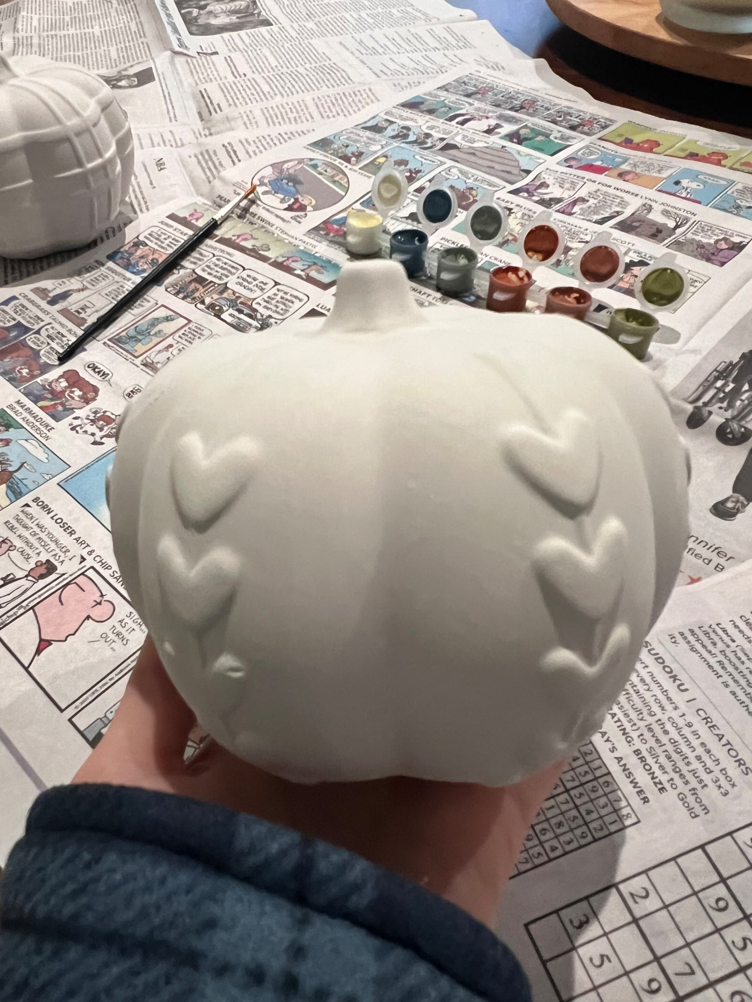 Ceramic pumpkin painting kit - my boyfriend and I did these as a at-home date night idea to celebrate Fall. Football on the tv and pumpkin to paint. Perfect for kiddos too. 

maxx #homegoods #marshalls #amazon amazon finds, amazon home decor, fall decor, Halloween decorations, mini pumpkins, date idea, fall activities, pumpkin patch, pink Halloween, pumpkins, harvest, fox, woodland animals, fall aesthetic, fall kitchen, fall napkins, pottery barn autumn, candles, antlers, deer, clear glass pumpkins, fall table setting, table, fall napkins, fall plates, fall plates, skeleton bowl, witch, ghost, Halloween throw pillows, fall wreath #LTKFall #halloween #skeleton #LTKautumn #ltkhome #ltkparties #pumpkins #falldecor #falltable #ltkhalloween
