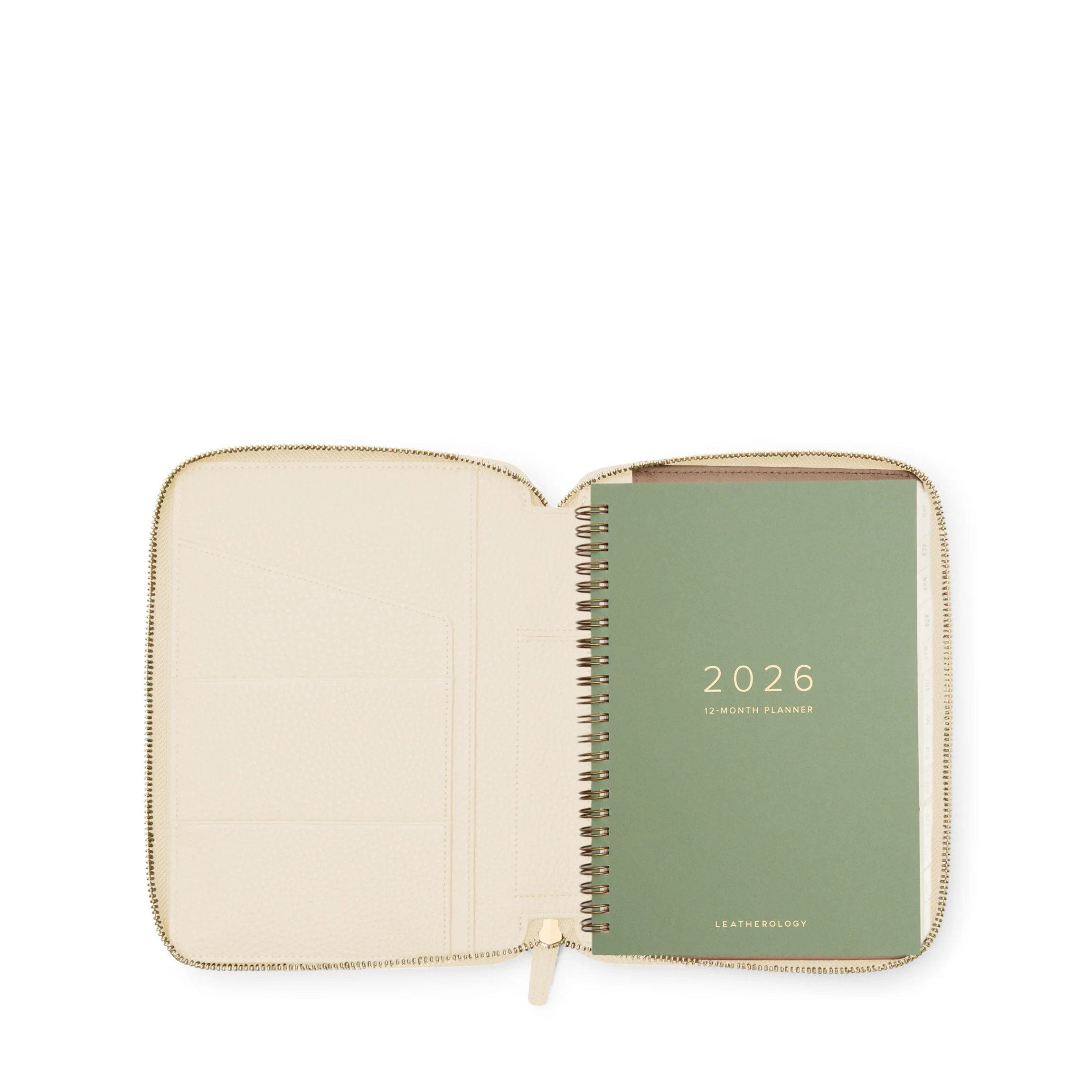 A5 2026 Zippered Planner Sand | Leatherology