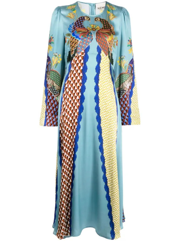 ALEMAIS Gilly Flared Midi Dress - Farfetch | Farfetch Global