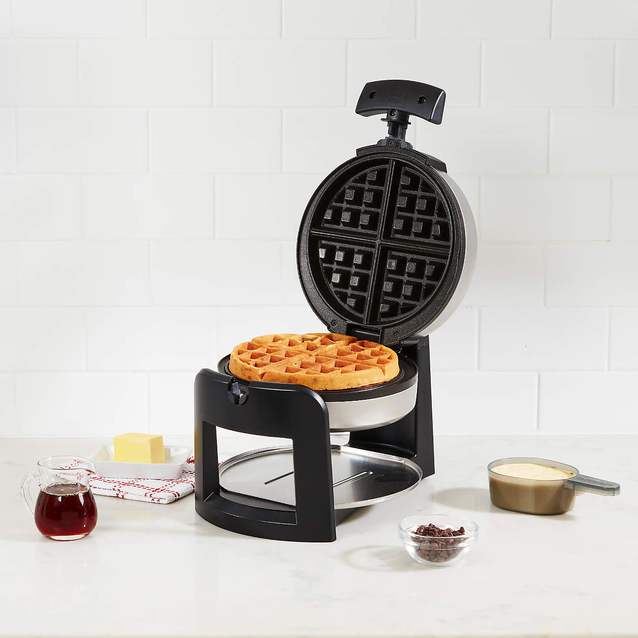 Cuisinart Flip Belgian Waffle Maker + Reviews | Crate & Barrel | Crate & Barrel