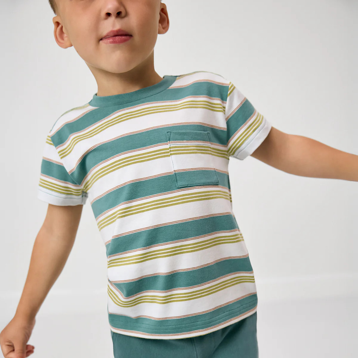 Comet Stripes
        Relaxed Pocket Tee | Little Sleepies