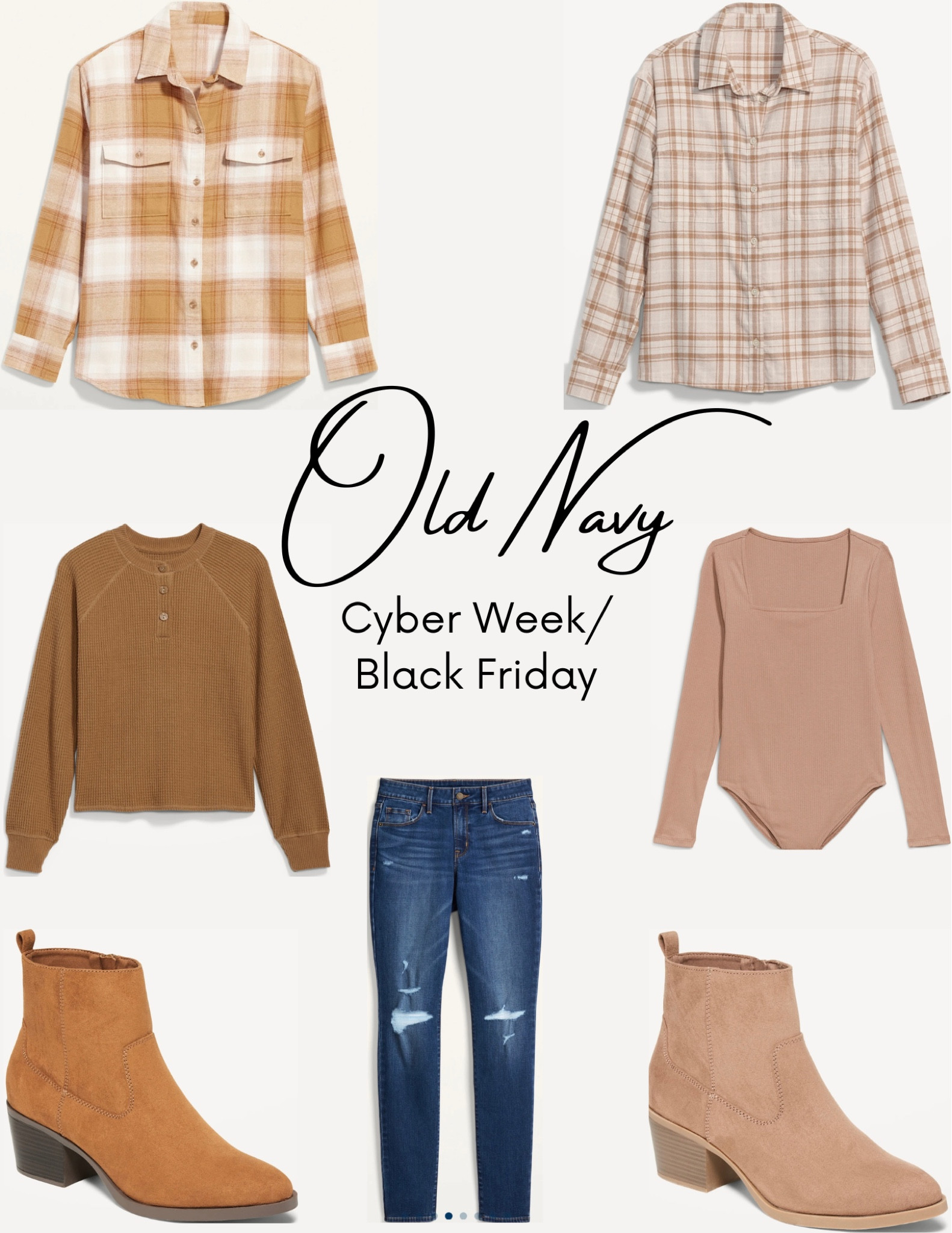 Even though it’s freezing outside, it’s still fall! Which means you can still wear all the cute fall fits! Linked are high-rise skinny jeans, faux suede booties, the cutest flannels, square neck bodysuit, and a super cute sweater/pullover! Also perfect for Thanksgiving/Friendsgiving! 

#LTKstyletip #LTKCyberweek #LTKsalealert