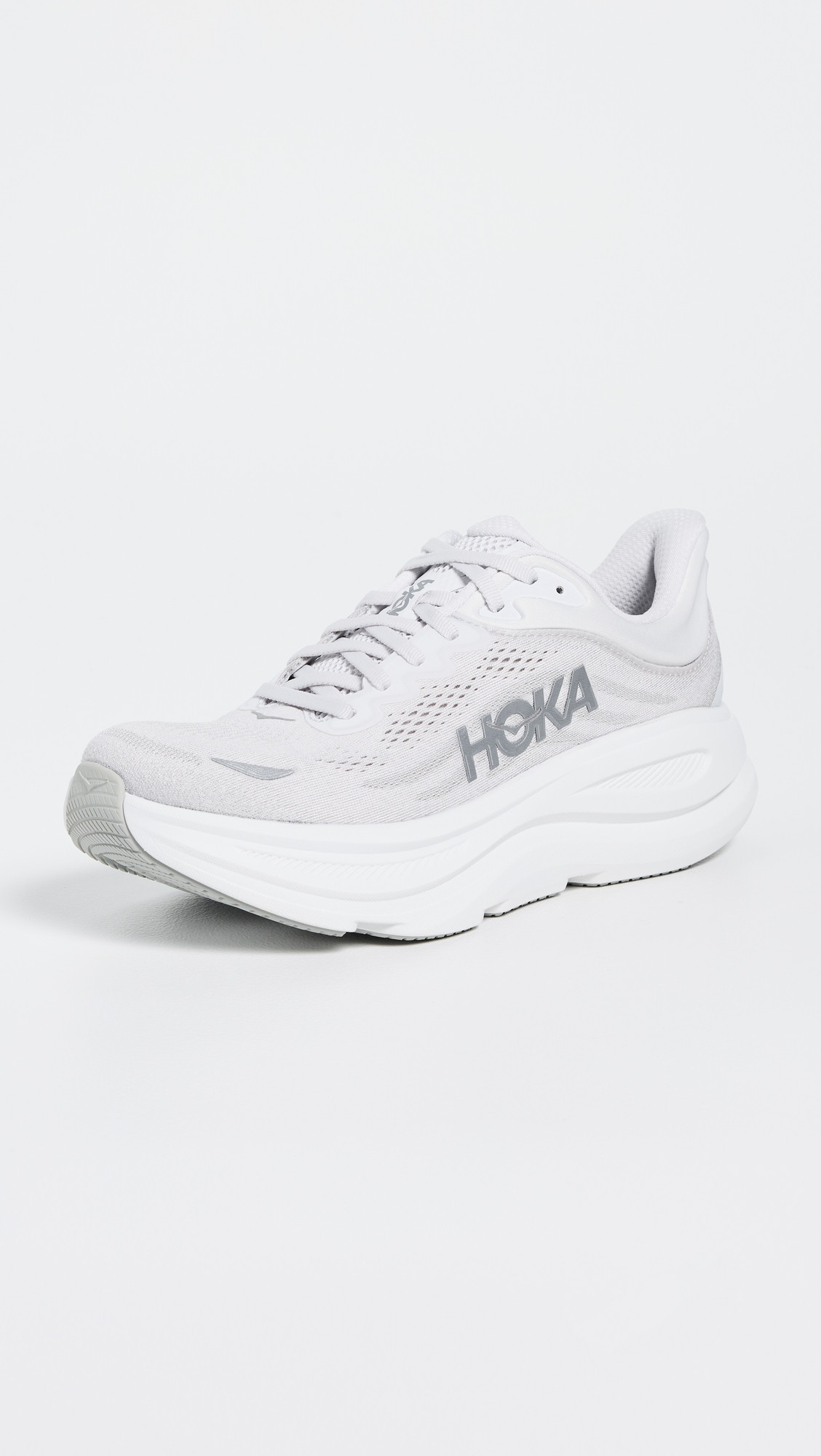HOKA Bondi 9 Sneakers Stardust/Silver 6 | Shopbop