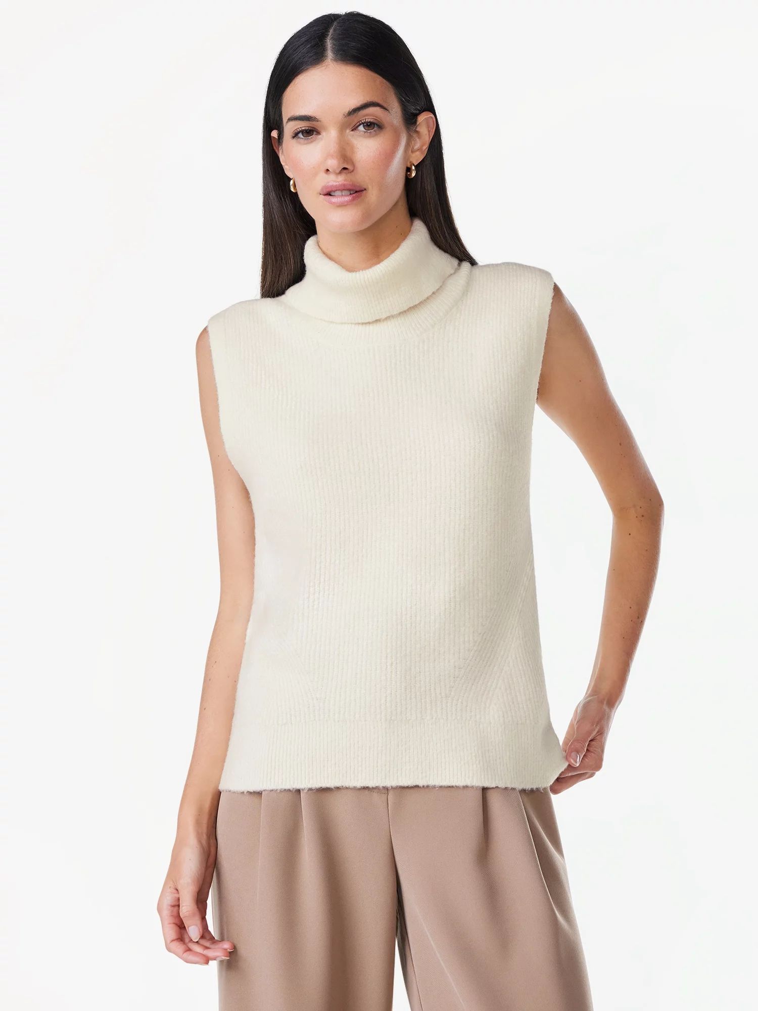 Scoop Women's Sleeveless Turtleneck Pullover Sweater, Sizes XS-XXL | Walmart (US)