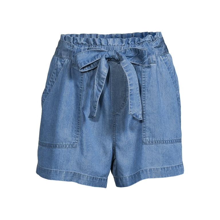 Time and Tru Women's Belted Utility Shorts | Walmart (US)