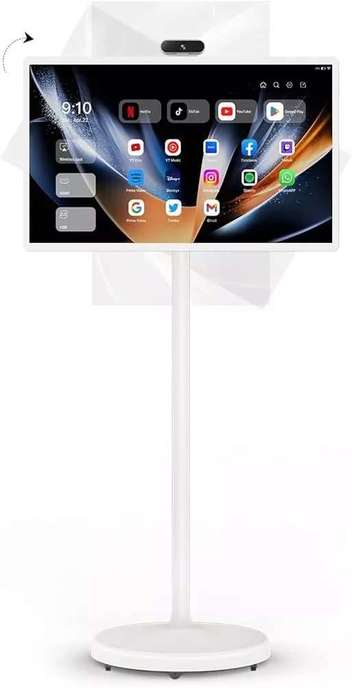  ApoloSign 32-Inch Standbyme Portable Smart Screen 1080p  Rotatable Monitor with Incell Touch Screen, Android OS(Support Google  Store), Built-in Battery(4-6H), Full Swivel Rotation, Remote Control :  Electronics