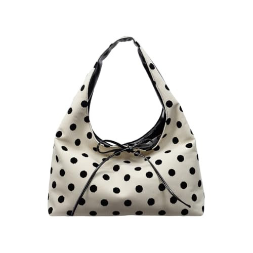 MaxxCloud Polka Dot Bow-Embellished Top-Handle Bag for Women-Underarm Tote,Shoulder Bag&Handbag for Work,Shopping | Amazon (US)