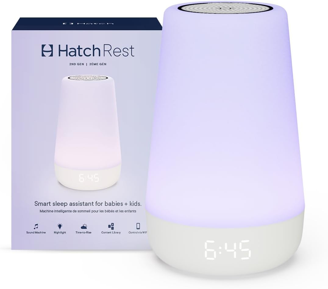 Hatch Rest Baby Sound Machine, Night Light | 2nd Gen | Registry Essential, Sleep Trainer, Routine... | Amazon (US)