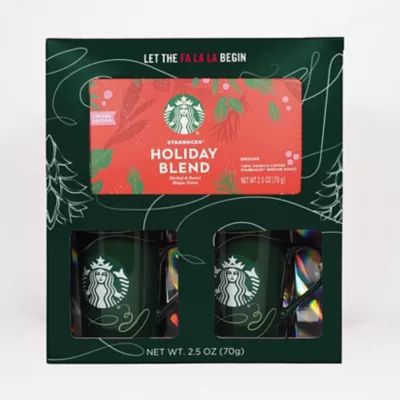 Starbucks® Mugs with One 2.5 oz. Holiday Blend Coffee Gift Set | Bed Bath & Beyond | Bed Bath & Beyond