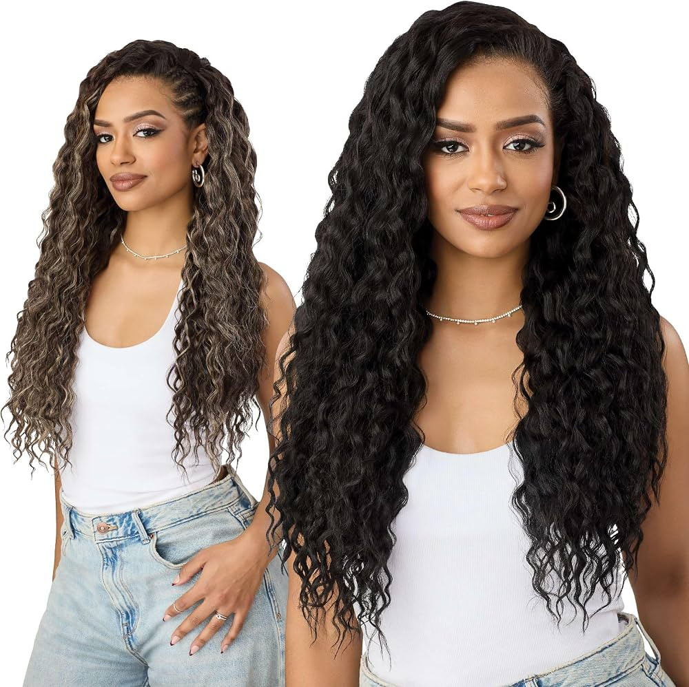Outre Quick Weave Synthetic Half Wig - Rosewell (DARK BROWN 2) | Amazon (US)