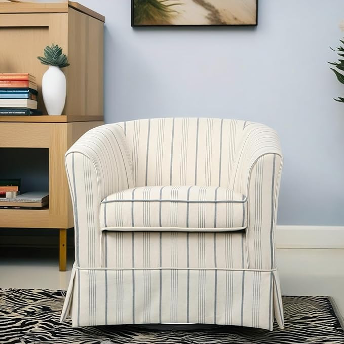 Christopher Knight Home Modern 360-Degree Swivel Accent Chair, Fabric Upholstered Club Chair, Com... | Amazon (US)