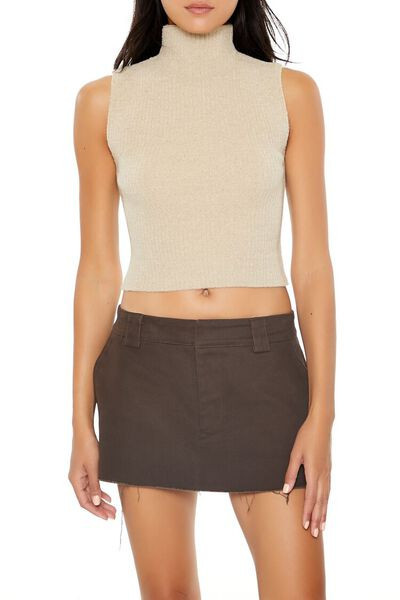 Sweater-Knit Turtleneck Crop Top | Forever 21