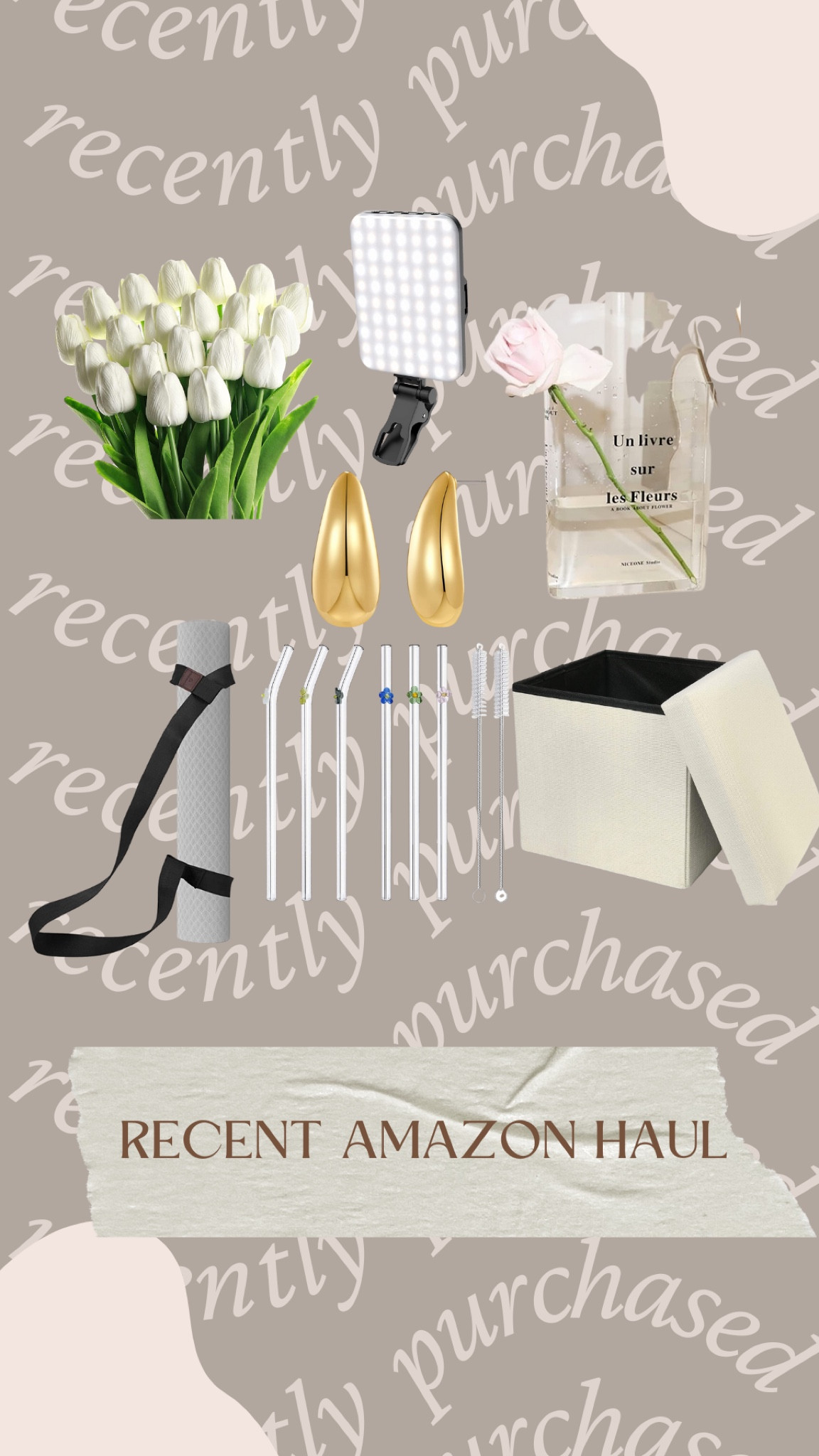 Recent amazon haul 🤍

amazon haul, amazon home, amazon jewelry, Alix Earle light, amazon finds, amazon must haves 

#LTKunder50 #LTKstyletip #LTKhome