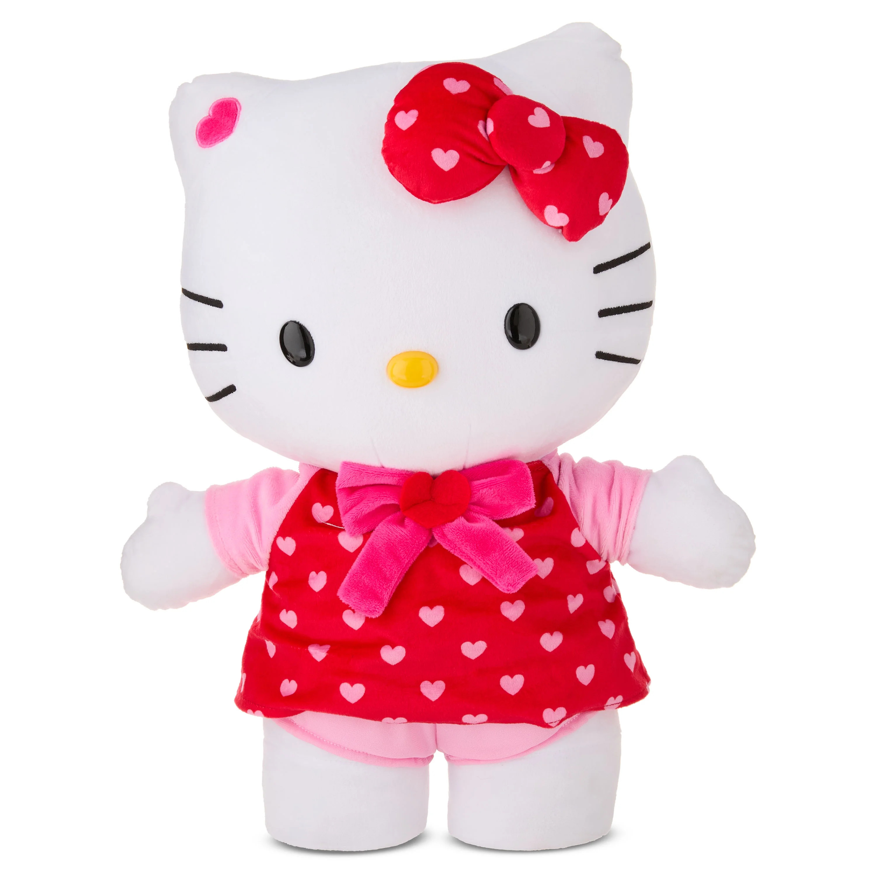 Valentines Day Plush Greeter Hello Kitty Love Is Sweet w/ Red Dress Sanrio 14.17 in x 8.66 in x 1... | Walmart (US)