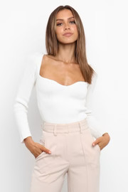 Whitman Knit Sweater - White | Petal & Pup (US)