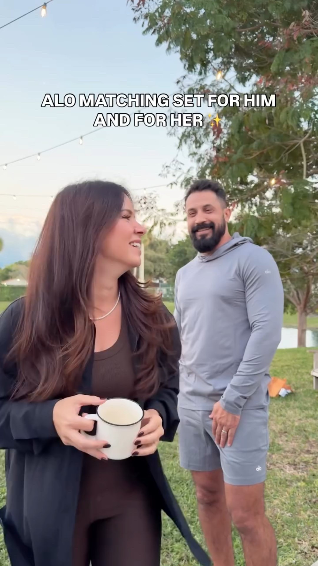 Run!! Alo is 30% off right now and I think it ends tonight! Use code: Singles at checkout 😉 makes a great holiday gift!!!! 

Comment “shop” and I’ll send you links to what we are wearing