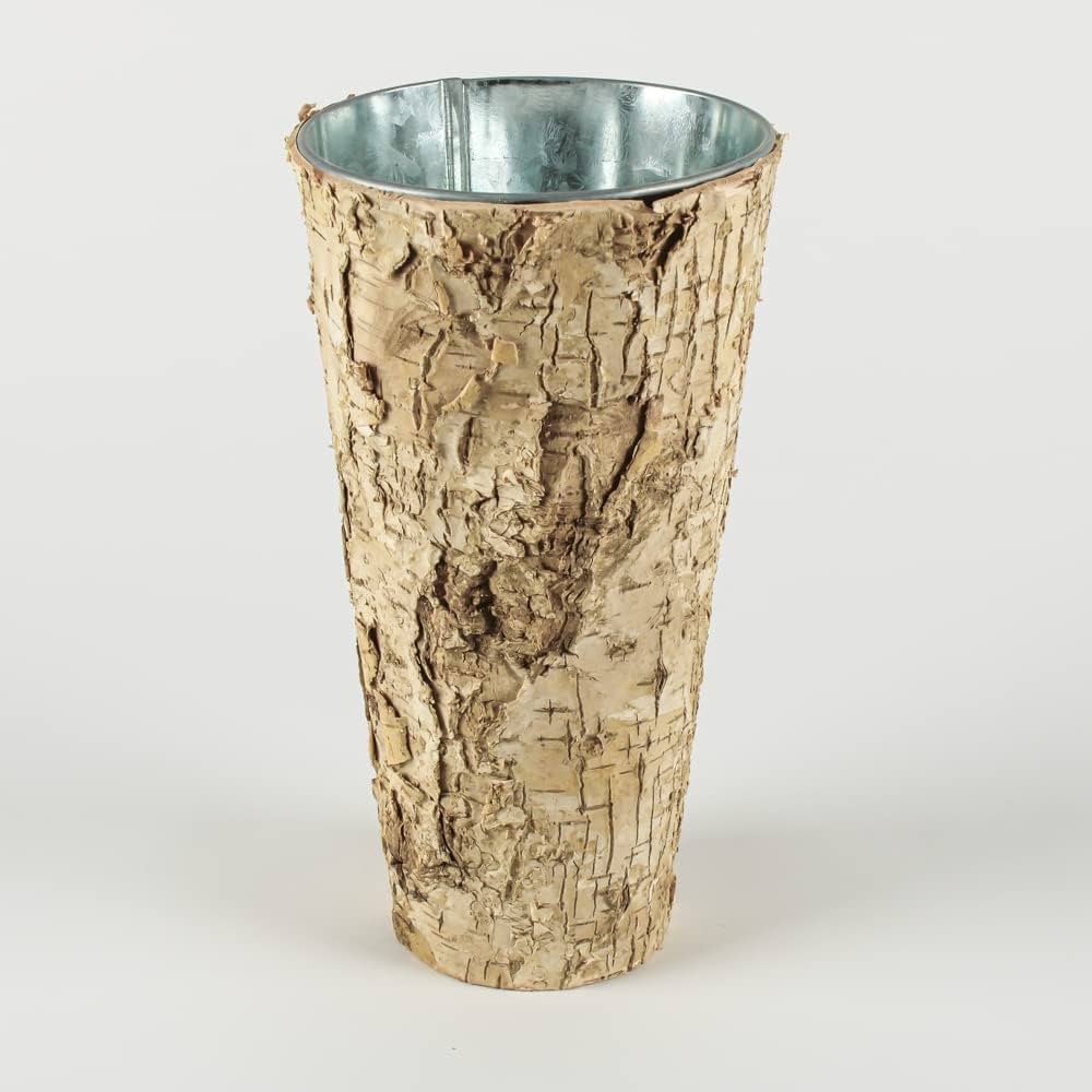 Richland Natural Birch Bark Wrapped Zinc Vase 9" | Amazon (US)