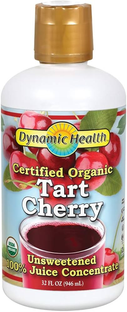 Dynamic Health Organic Tart Cherry | Unsweetened 100% Juice Concentrate | Vegan, Gluten Free, BPA... | Amazon (US)