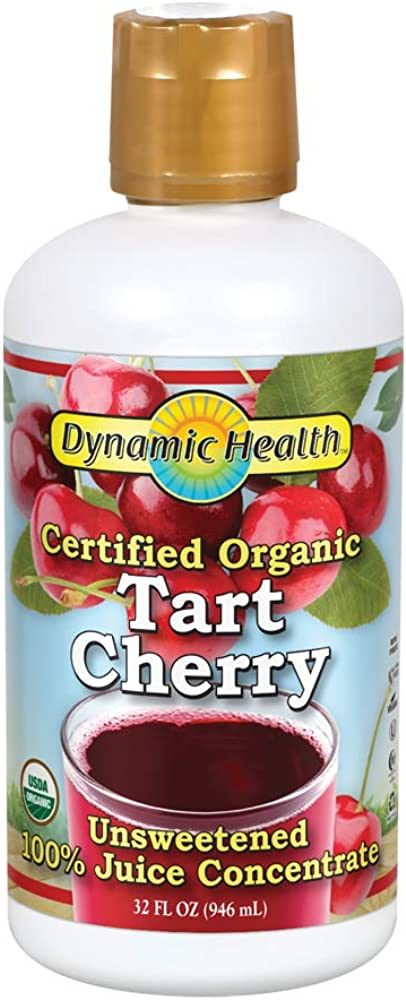 Dynamic Health Organic Tart Cherry | Unsweetened 100% Juice Concentrate | Vegan, Gluten Free, BPA... | Amazon (US)