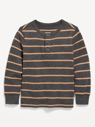 Long-Sleeve Thermal Knit Henley T-Shirt for Toddler Boys | Old Navy (US)