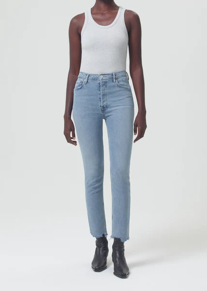 Nico High Rise Slim Fit (Stretch) in Rooted | AGOLDE