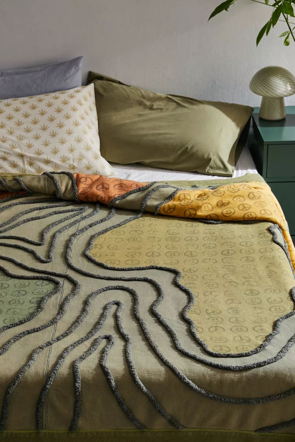 Urban Renewal Happy Earth Bed Blanket | Urban Outfitters (US and RoW)