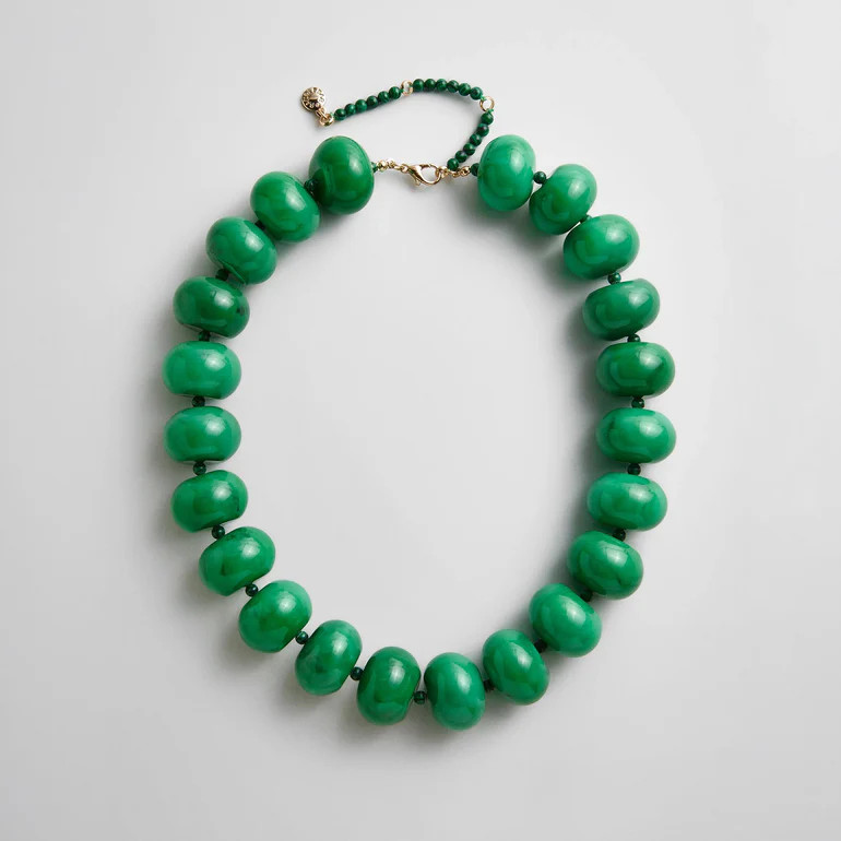Joan Semi-Precious Necklace - Malachite | BaubleBar