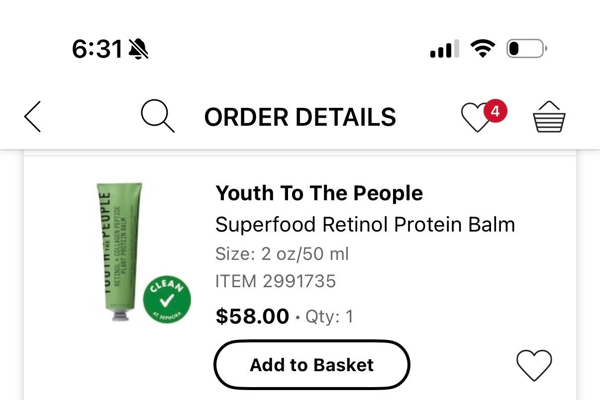 Duh!!!!! I most certainly added the new Youth to the People Retinol Protein Balm to my cart.

Now I need it to hurry up and get here so I can add it to my routine!!!


Skincare, ytp, superfood, clean beauty, clean skincare, new at Sephora, self care