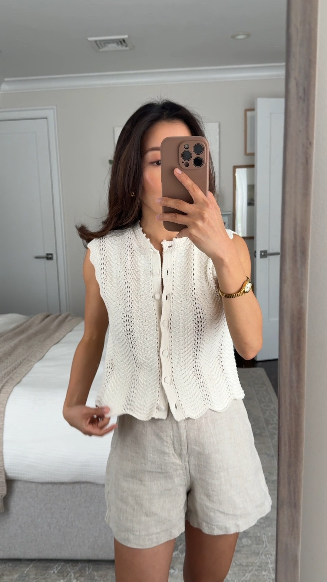 Linen shorts on major sale + found the top in stock! 
• Knit tank XXS, loose fit 
• Zoe linen shorts 00, TTS, classic fit with stretch back waist, petite friendly length 

Easy summer outfit, mom style, petite friendly shorts

#LTKPetite #LTKmomlife #LTKootd