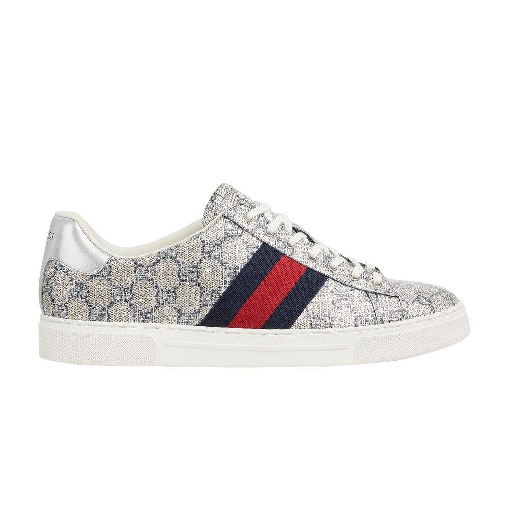 Gucci Ace 'GG Supreme Canvas - Beige Blue' | Cream | Men's Size 10.5 | GOAT
