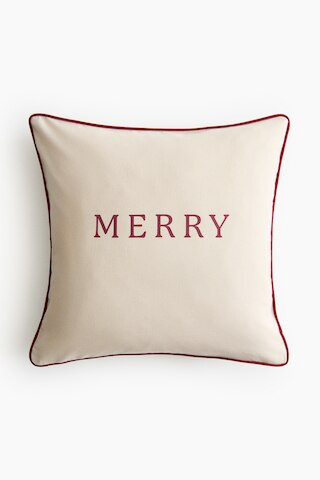 H & M - Printed cushion cover - Red | H&M (UK, MY, IN, SG, PH, TW, HK)