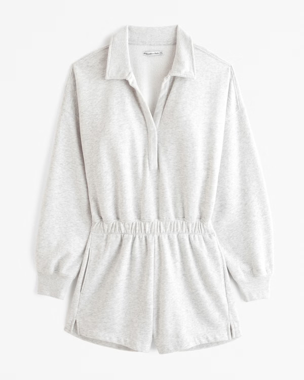 Women's Fleece Collared Romper | Women's Dresses & Jumpsuits | Abercrombie.com | Abercrombie & Fitch (US)