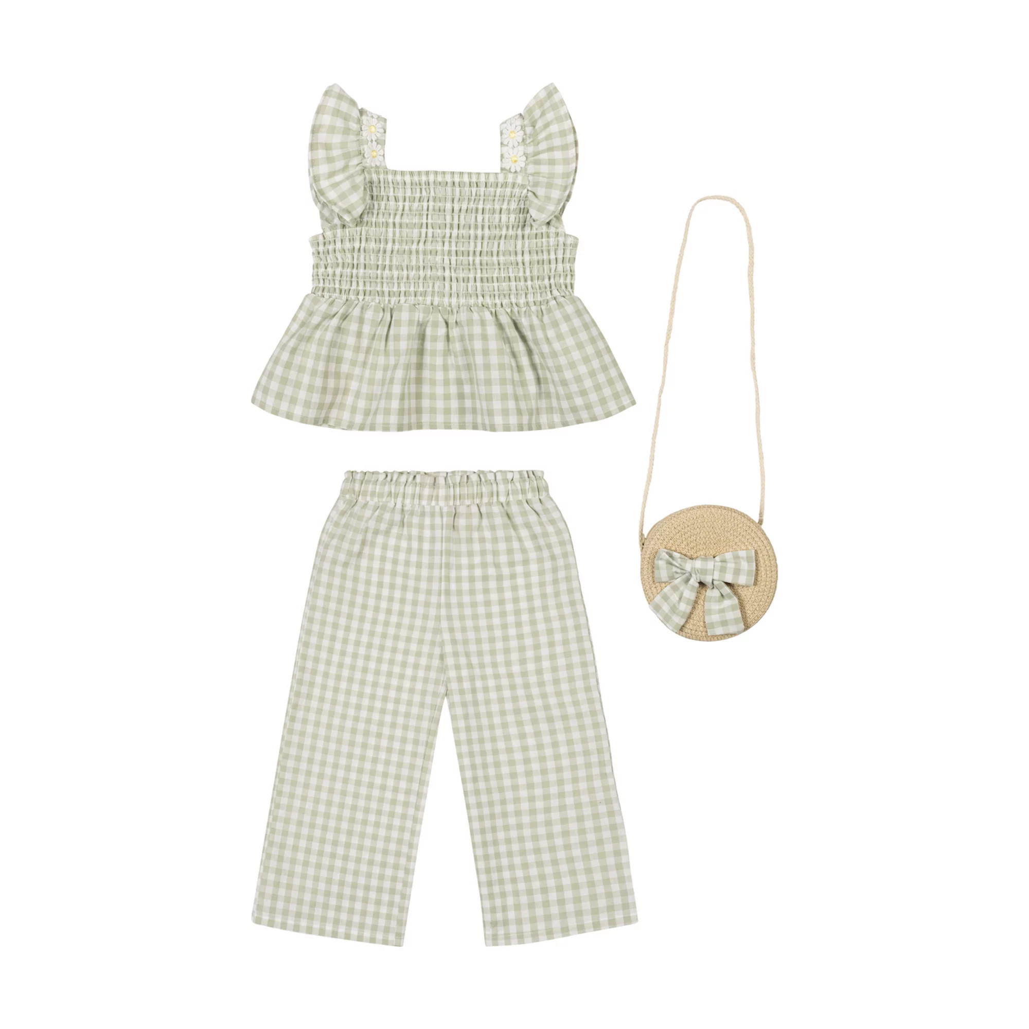 Baby & Toddler Girl Little Lass 3-Piece Top & Culotte Set | Kohl's