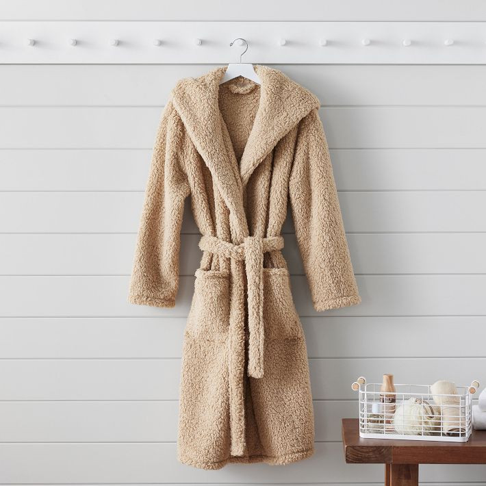 Cozy Sherpa Robe - Latte | Pottery Barn Teen