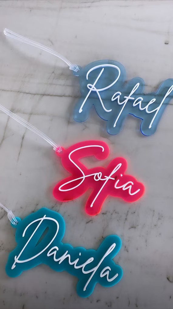 3D Tag  Acrylic Tag  Personalized Tag  Bag Tag  Bag Charm | Etsy | Etsy (US)