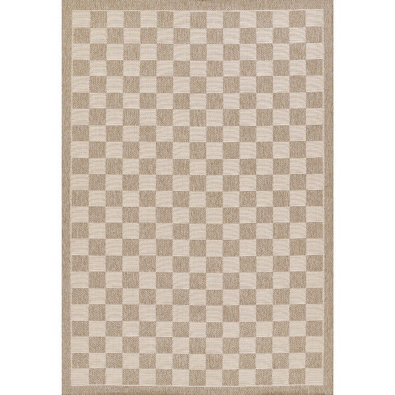 Checkered Outdoor Rug -  Gray, 8' x 10' | The Company Store