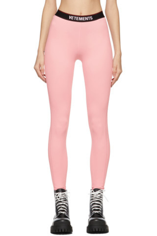 Pink Logo Leggings | SSENSE