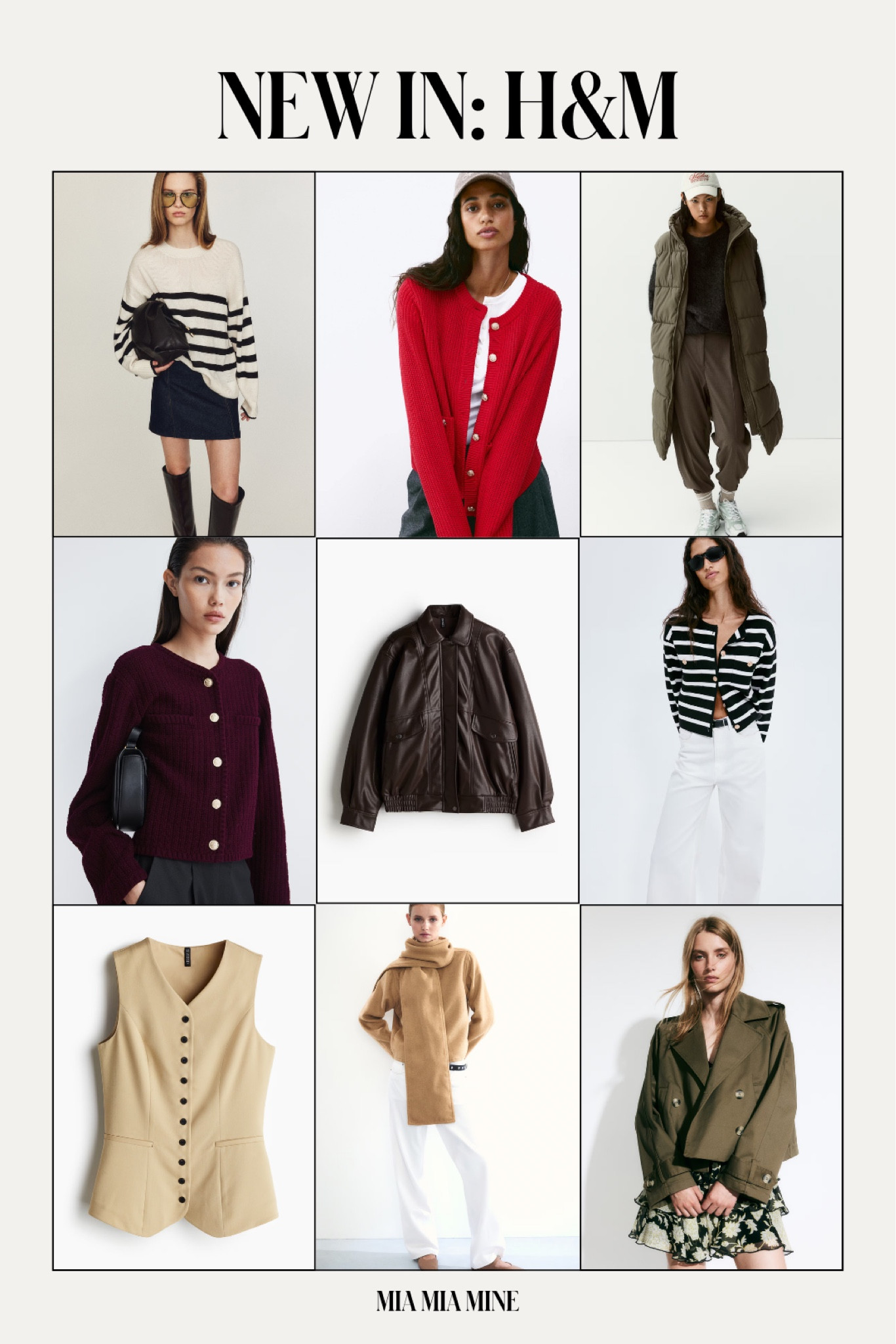 H&M new fall arrivals 
Under $50 red cardigan, bomber jacket, burgundy sweater and fall jackets 

#LTKFindsUnder100 #LTKSeasonal #LTKFindsUnder50