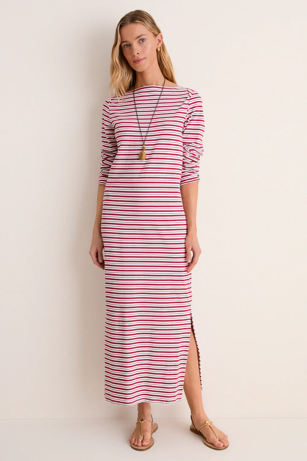 Red Stripe Boatneck Tuzzi Dress | Tuckernuck (US)