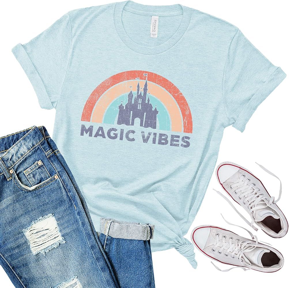 Magic Vibes Shirt | Cute Vacation Shirt for Disney | Unisex Sizing | Amazon (US)