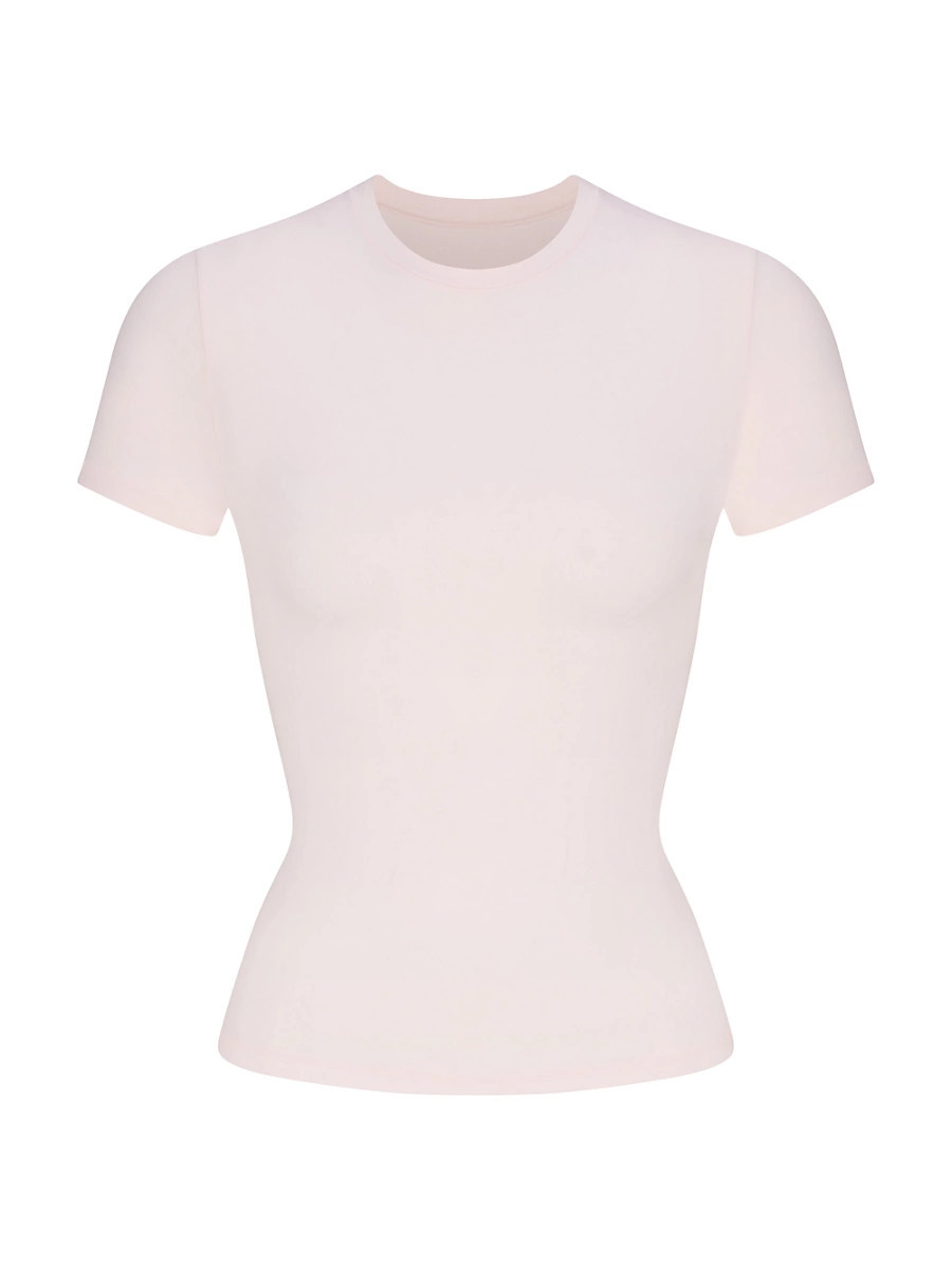 Women's Cotton Jersey T-Shirt - Barely Pink - Size XL | Saks Fifth Avenue