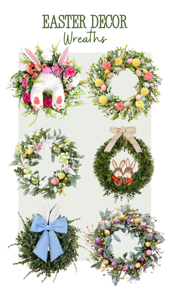 These gorgeous Easter wreaths will add a pop of color to your front door. Check them out! 

 #LTKSpringSale #LTKSeasonal #LTKSaleAlert