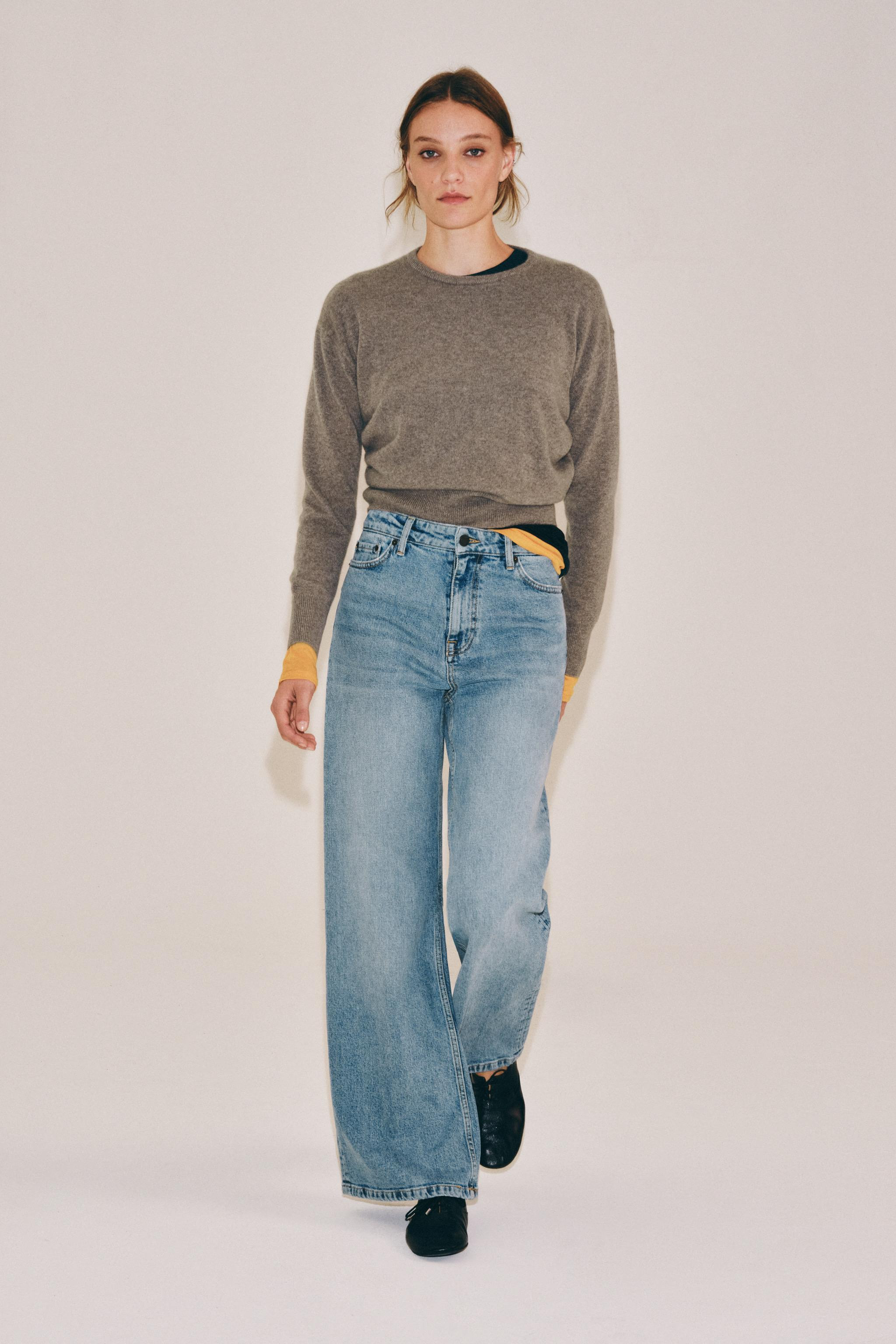 ZW COLLECTION COMFORT HIGH-RISE WIDE LEG JEANS | Zara US