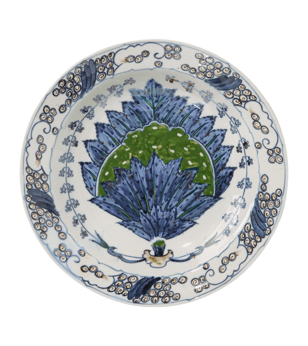 Set of Four Isphahan Porcelain Small Dinner Plates | OKA US