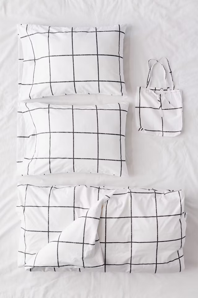 Distressed Check Duvet Set | Urban Outfitters (US and RoW)