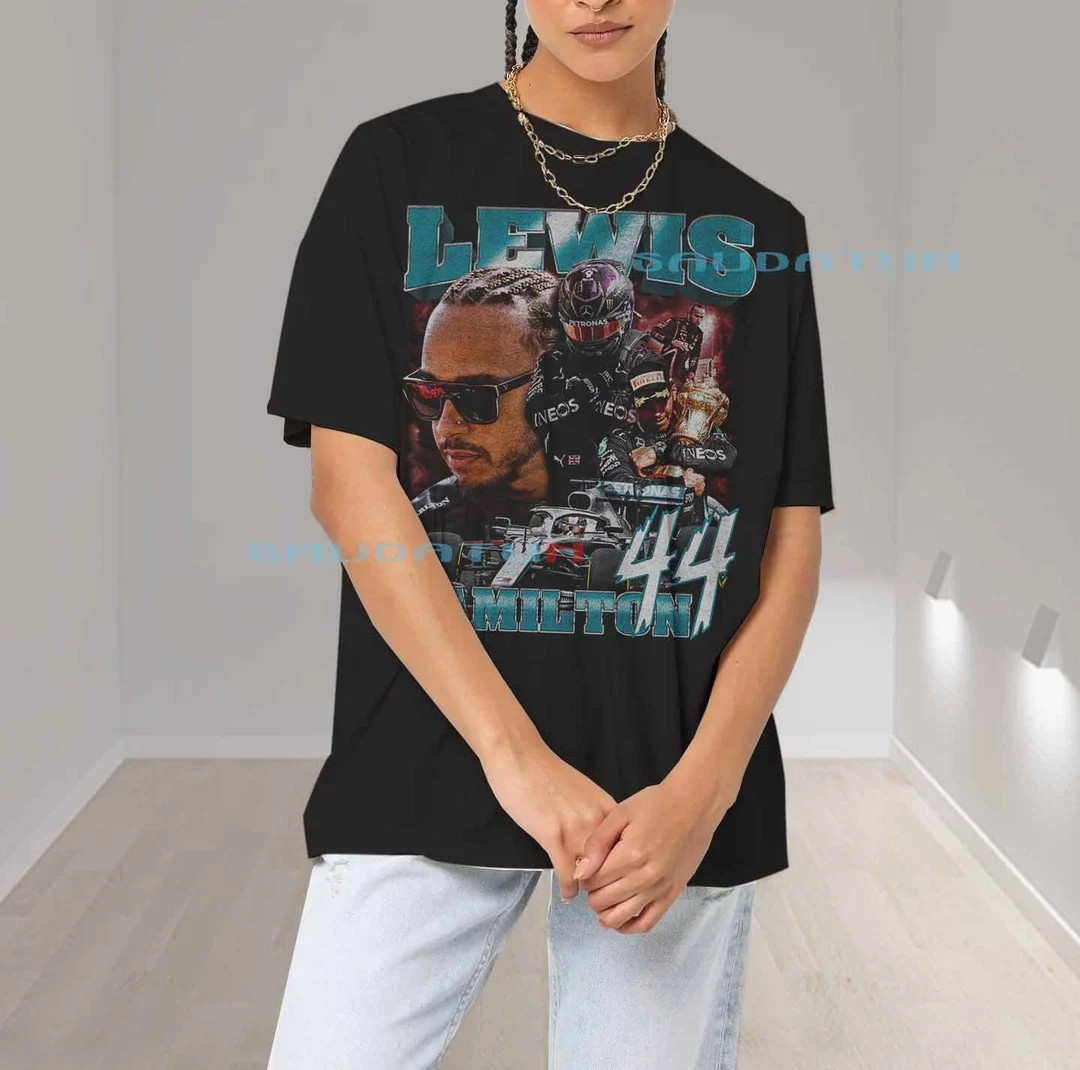 Lewis Hamilton Shirt - Formula 1 Racing Team Mercedes 90s Vintage x Bootleg Style Rap Tee, Gifts ... | Etsy (US)