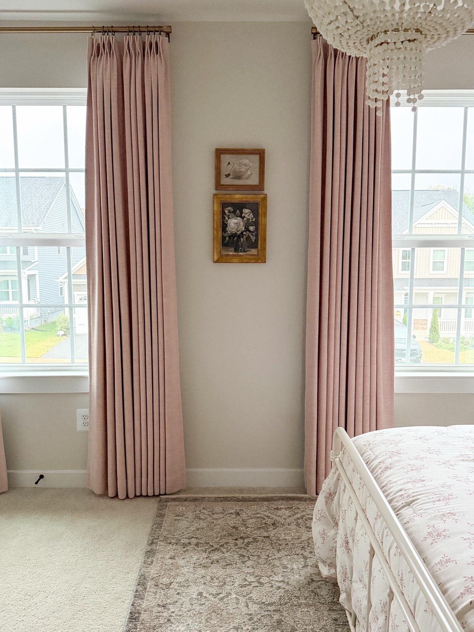 Pink double pinch pleat curtains 
#curtains #wallart #girlroom #girlbedroom #homedecor

#LTKHome #LTKKids