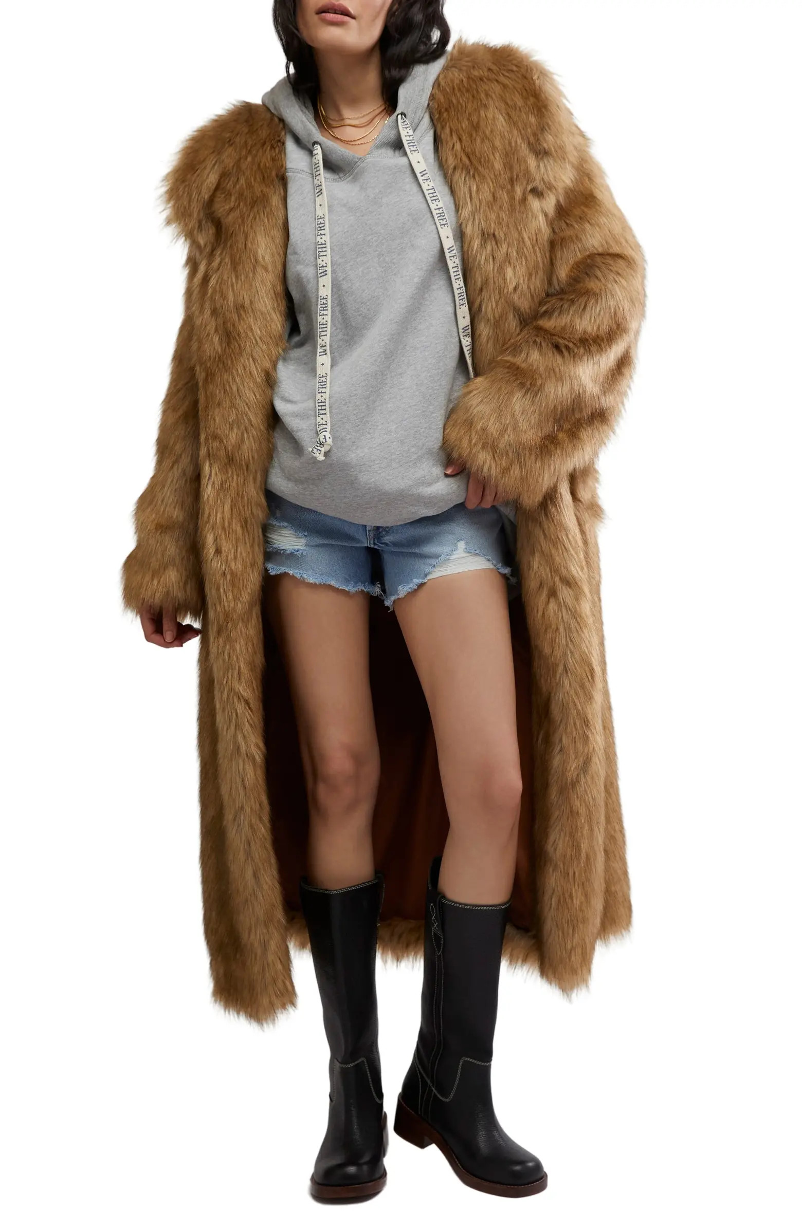 Free People Annice Faux Fur Coat | Nordstrom | Nordstrom